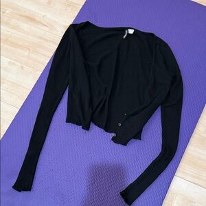Black cardigan